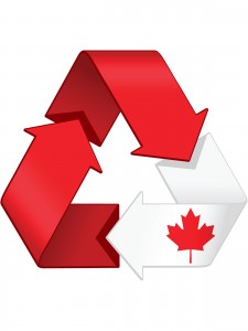 canadian canada symbol flag recognized call2recycle recycle