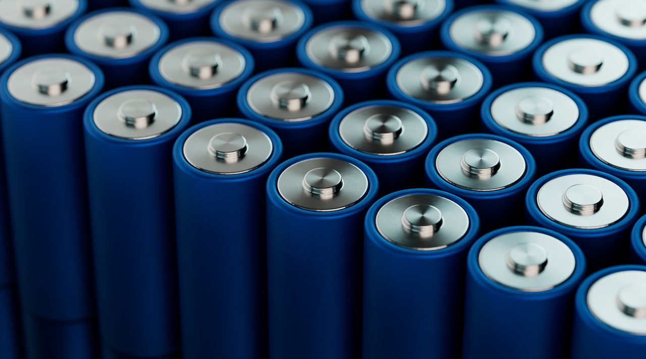 Blue AA Batteries