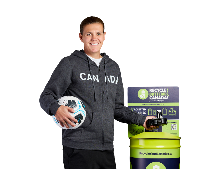 Call2Recycle launches new Christine Sinclair campaign