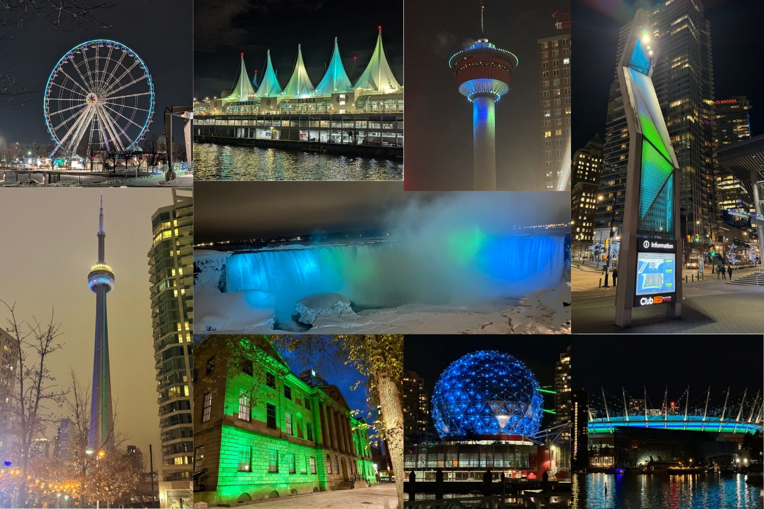 Collage of monuments