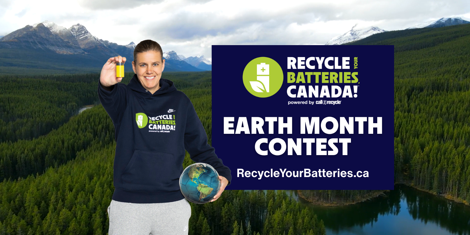 Christine Sinclair Welcomes Canadians to Take the Battery Recycling Quiz for Earth Month